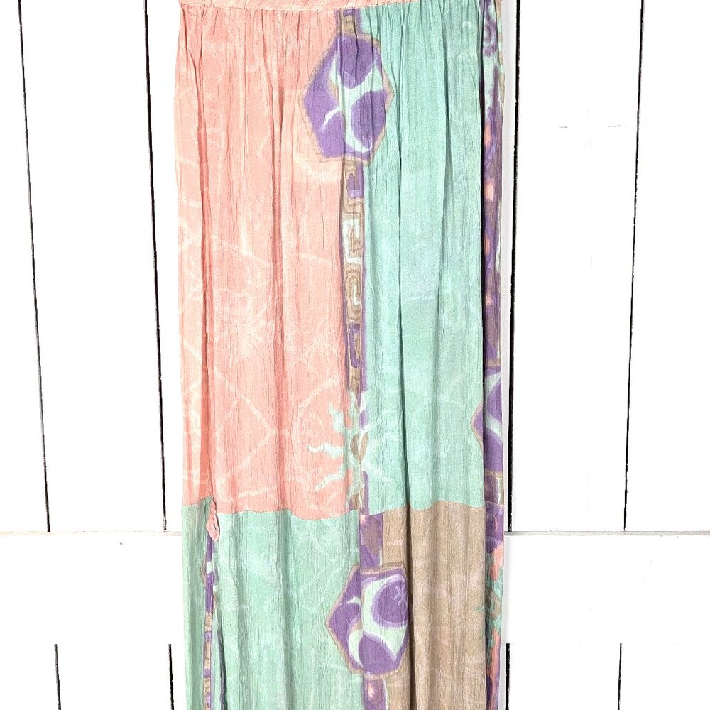Pastel Soji pastel boho sun bird maxi skirt